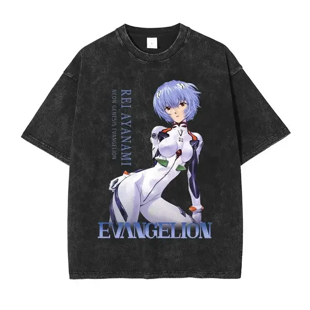 Evangelion T-shirt Vintage Washed