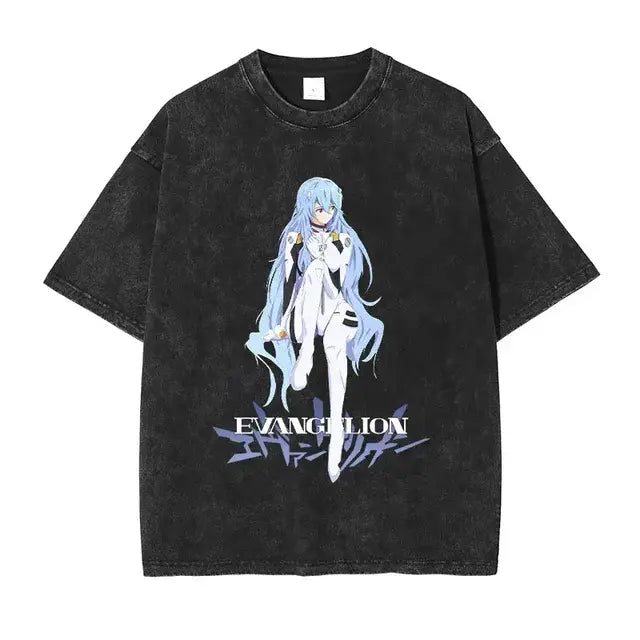 Evangelion T-shirts Vintage Washed