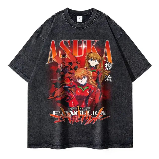 Evangelion T-shirt Vintage Washed