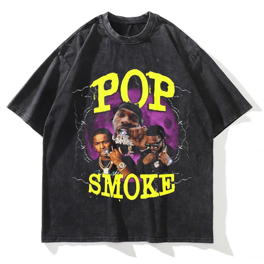 POP SMOKE T-shirt Washed