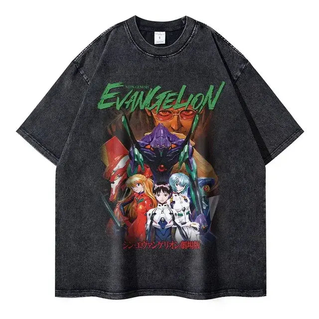 Evangelion T-shirt Vintage Washed