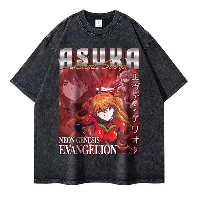 Evangelion T-shirt Vintage Washed