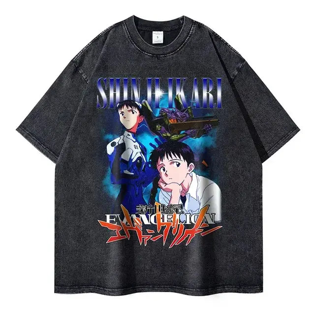 Evangelion T-shirt Vintage Washed