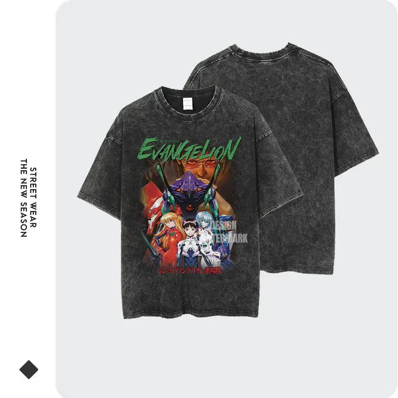 Evangelion T-shirt Vintage Washed